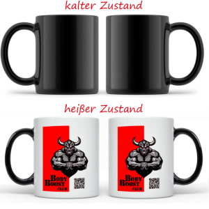 BodyBoost.club Magic Mug – Die Tasse mit Überraschungseffekt